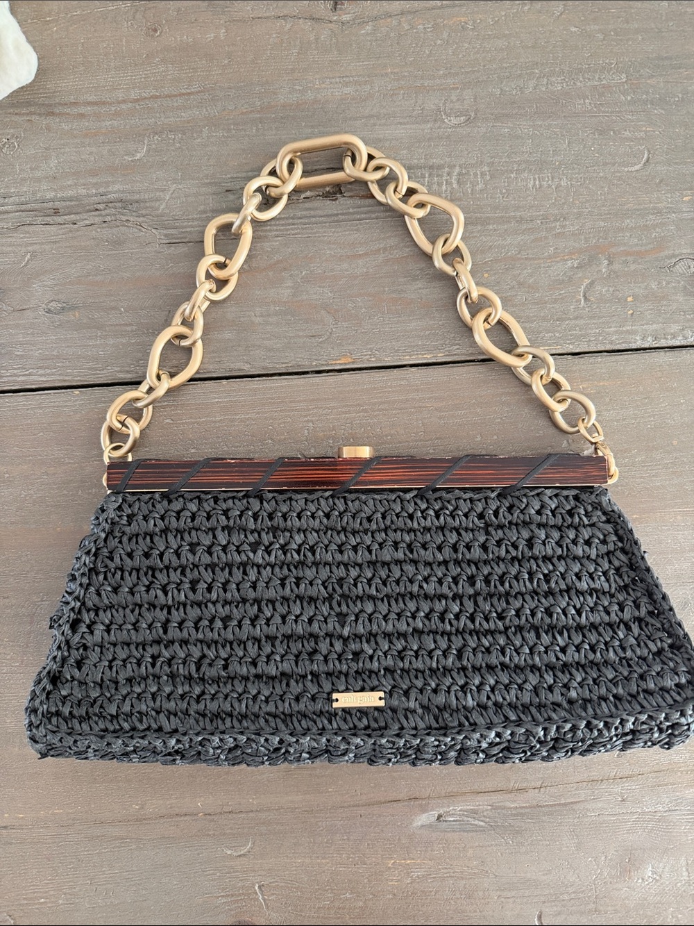 Cult Gaia Raffia Crochet Bag